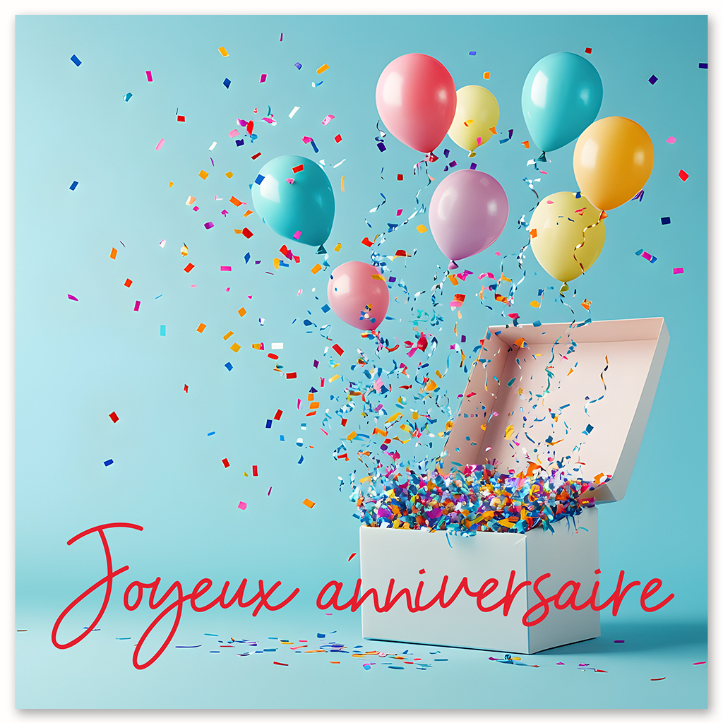 EDV-1470C | CARRÉ | ANNIVERSAIRE EN BOITE