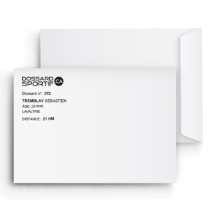 ENVELOPPE POUR COUREUR