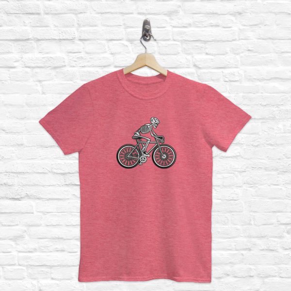 T-shirt Squelette en bicyclette