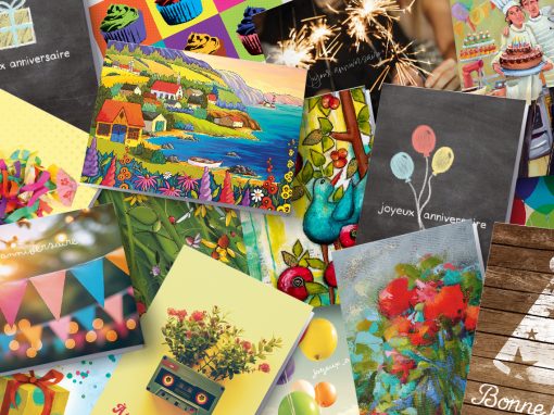 Carte de souhait anniversaire