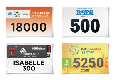 Dossard course sur route