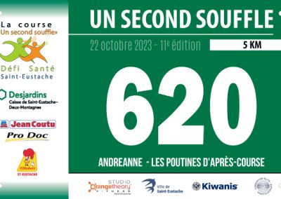 Dossard course à pied