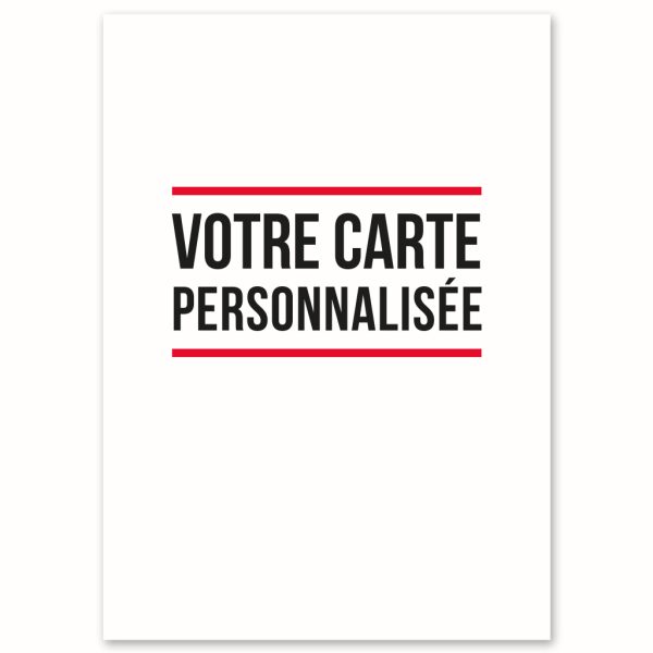 EDV-000 | VOTRE CARTE PERSONNALISÉE