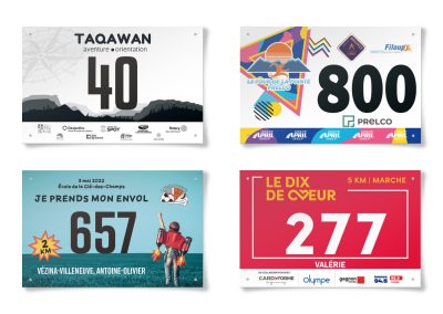 Dossard sportif – Personnalisation