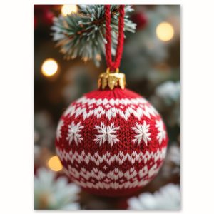 EDV-1446 | BOULE DE NOËL TRICOTÉE