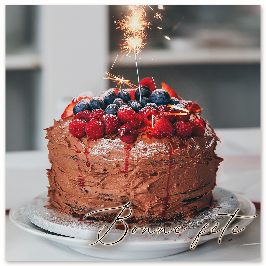 EDV-1465C | CARRÉ | GÂTEAU FEU DE BENGALE