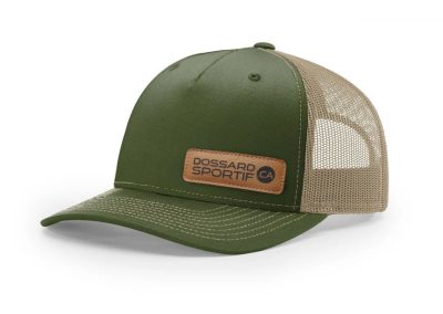 Gravure-Étiquette de cuir sur casquette