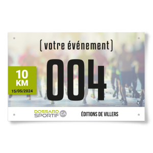 DOSSARD SPORTIF OR