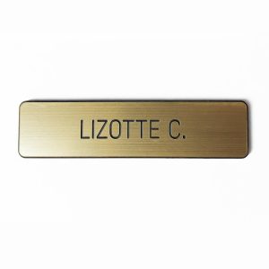 PLAQUETTE D'IDENTIFICATION BRONZE | NAME TAGS
